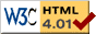 HTML 4.01 valid par le W3C